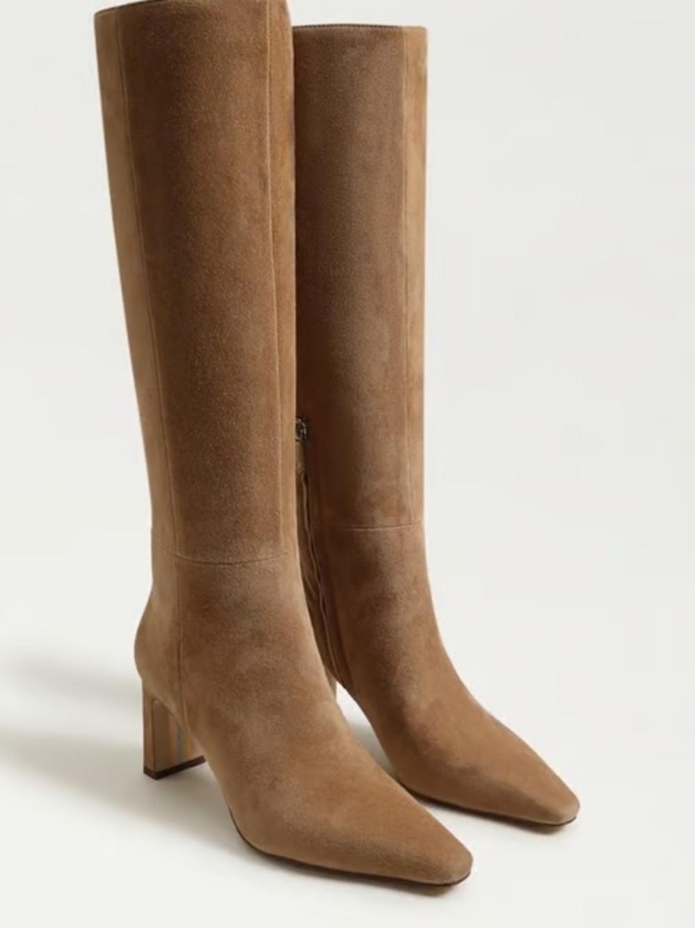 Sam Edelman Sylvia Knee High Boots 9.5 M Tan Suede NIB